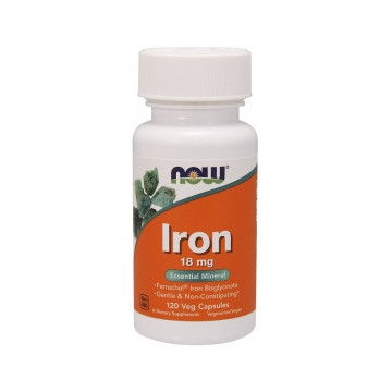 NOW Foods Iron 18mg 120...