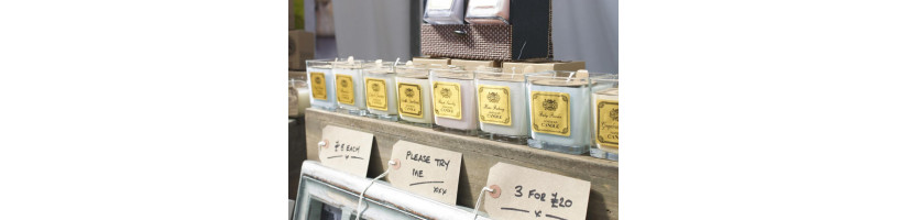 Velas de cera de soja