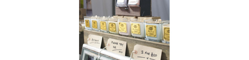Velas de cera de soja