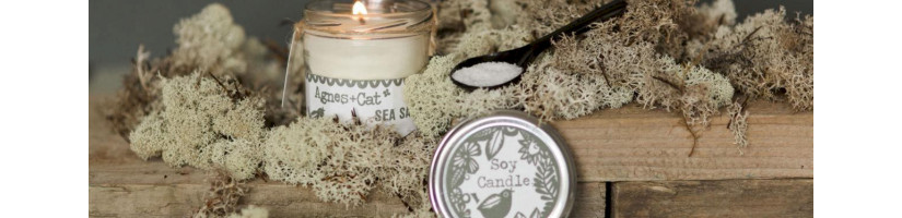 Velas com Cera de Soja – Frascos de Vidro (220ml)